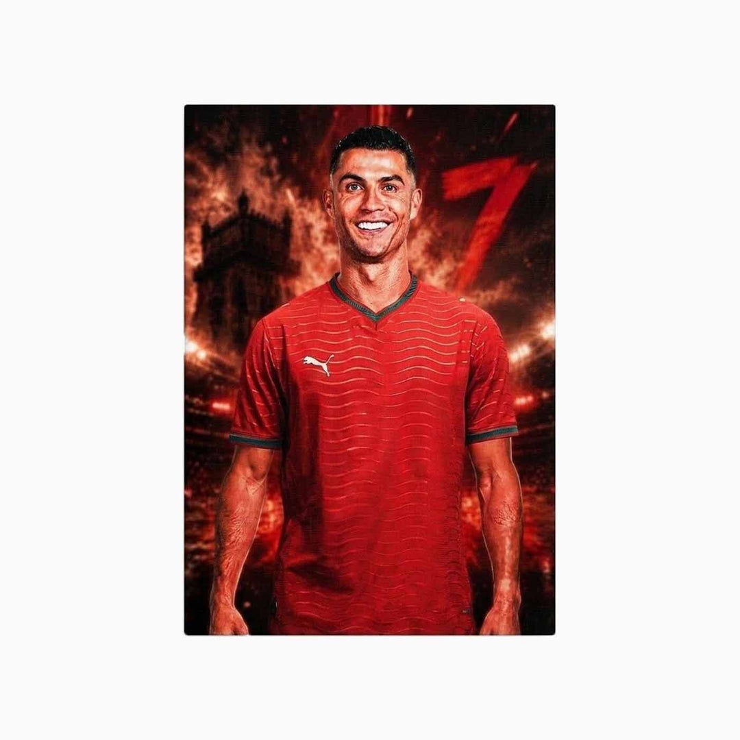 Cristiano Ronaldo 7 A4 canvas print with fade-proof UV printing
