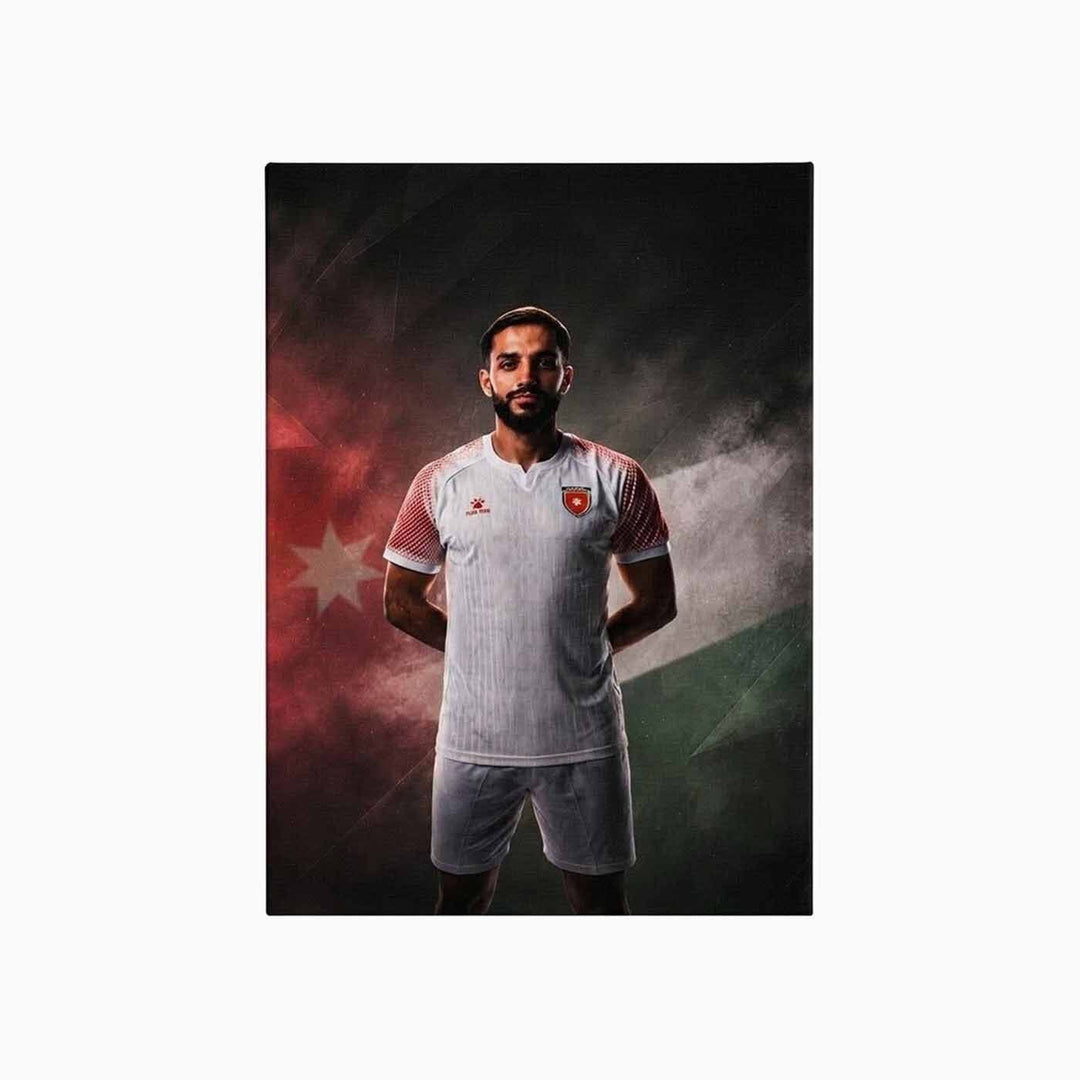 Musa Al-Taamari A4 football art canvas print