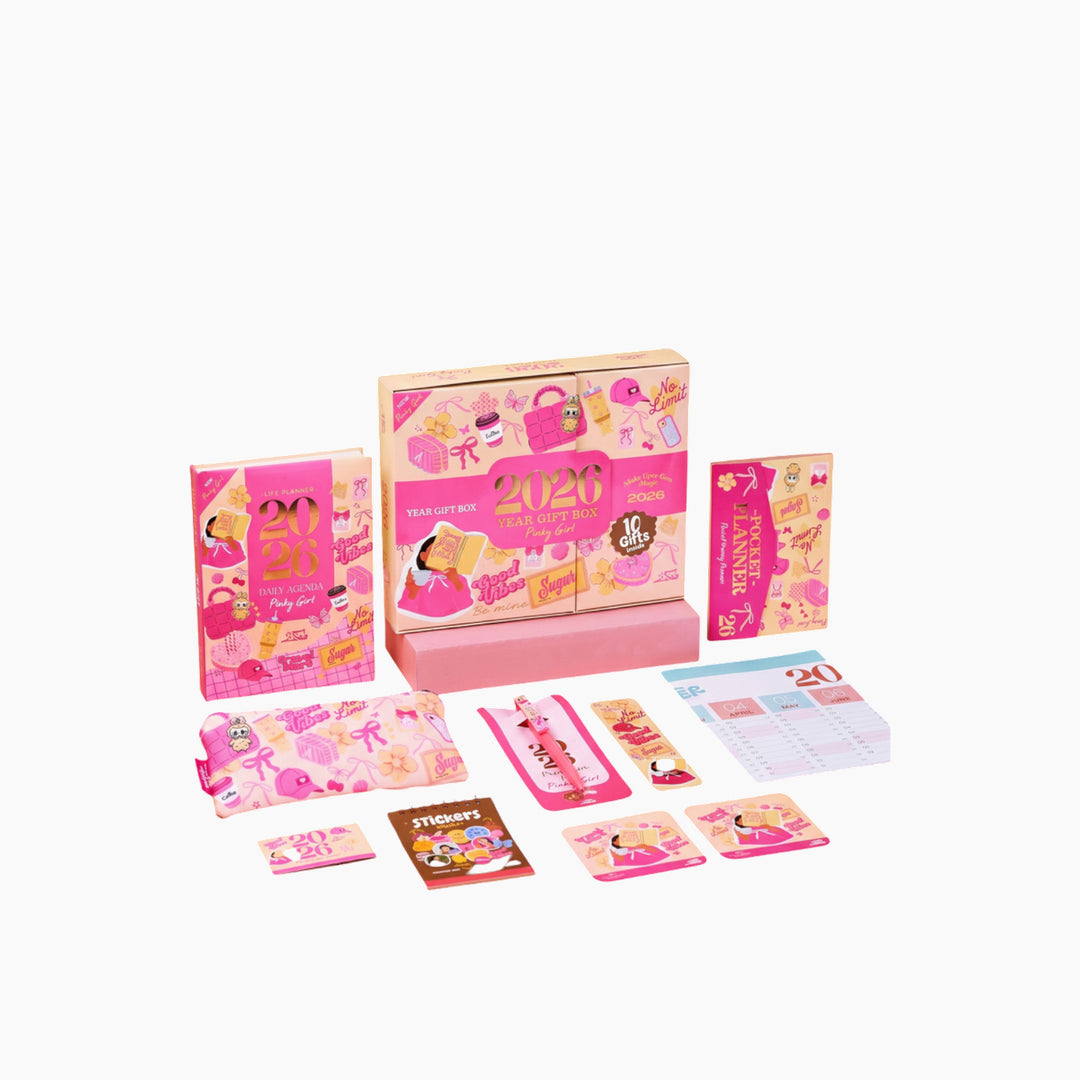 Pinky Girl Agenda Gift Set 2026