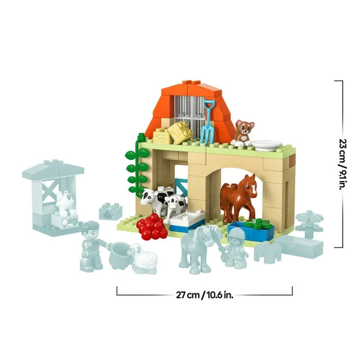 Lego 74-piece farm animal caring construction set for toddlers
