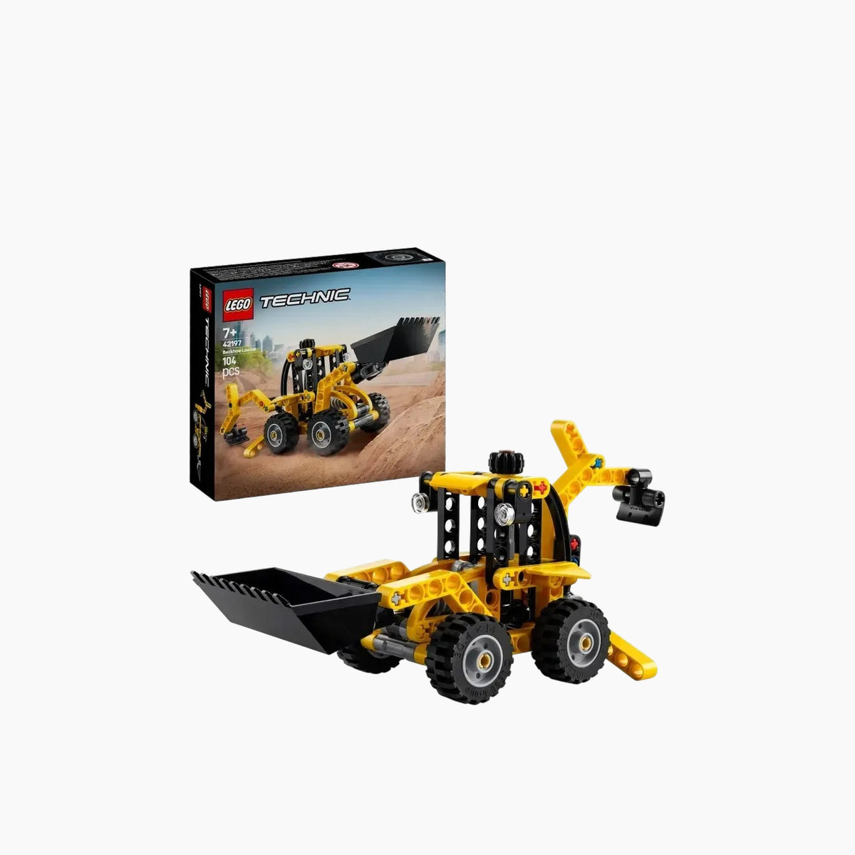 Lego 104-piece backhoe loader construction set