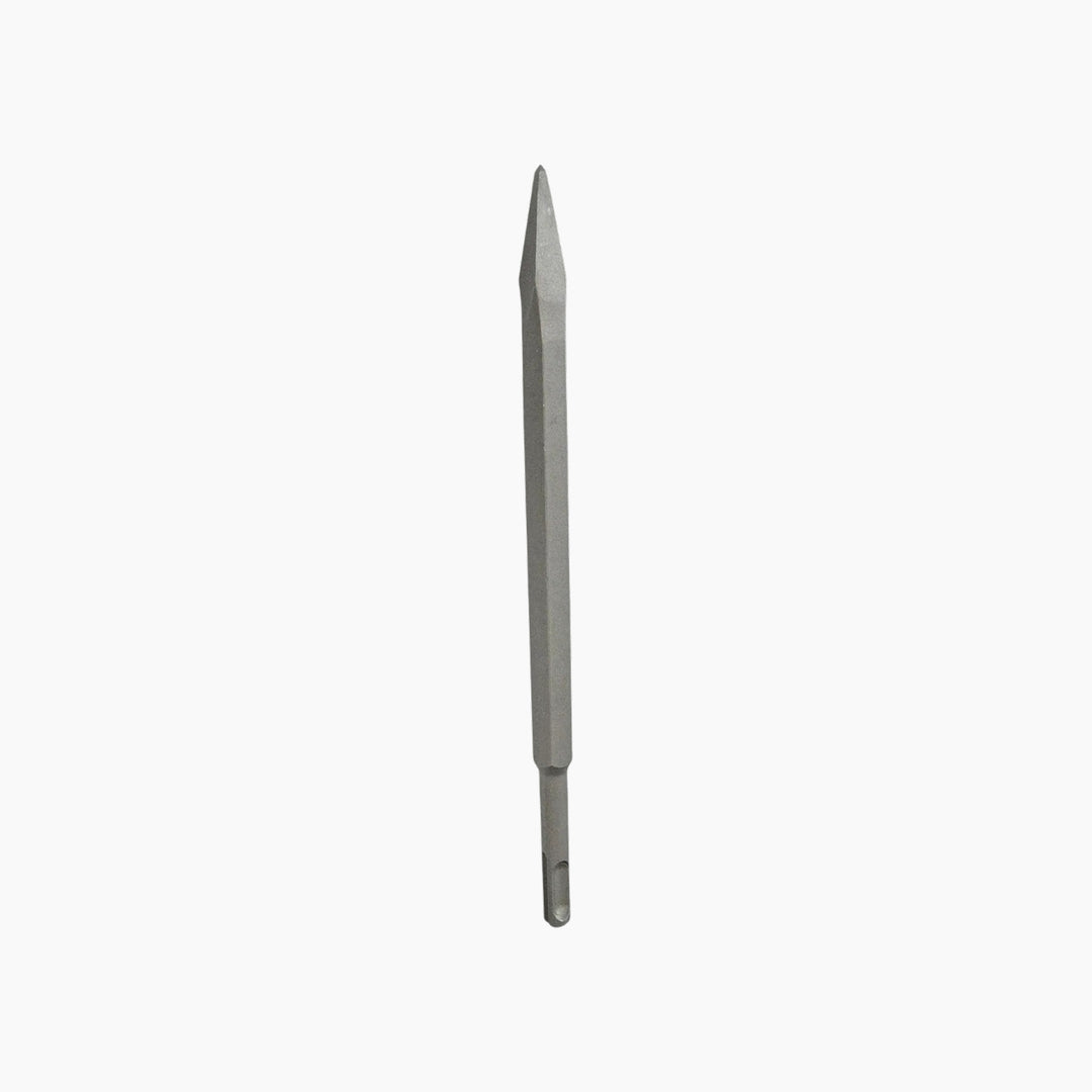 Crown pointed chisel with SDS-Plus stem, 14x250mm, sandblasted chrome steel alloy