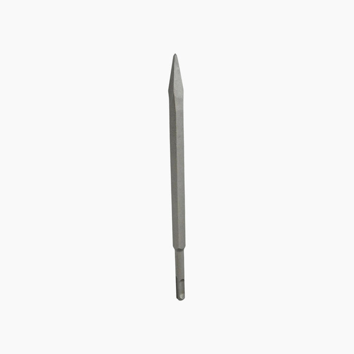 Crown pointed chisel with SDS-Plus stem, 14x250mm, sandblasted chrome steel alloy