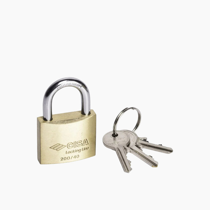 Cisa Brass Padlock - 40mm