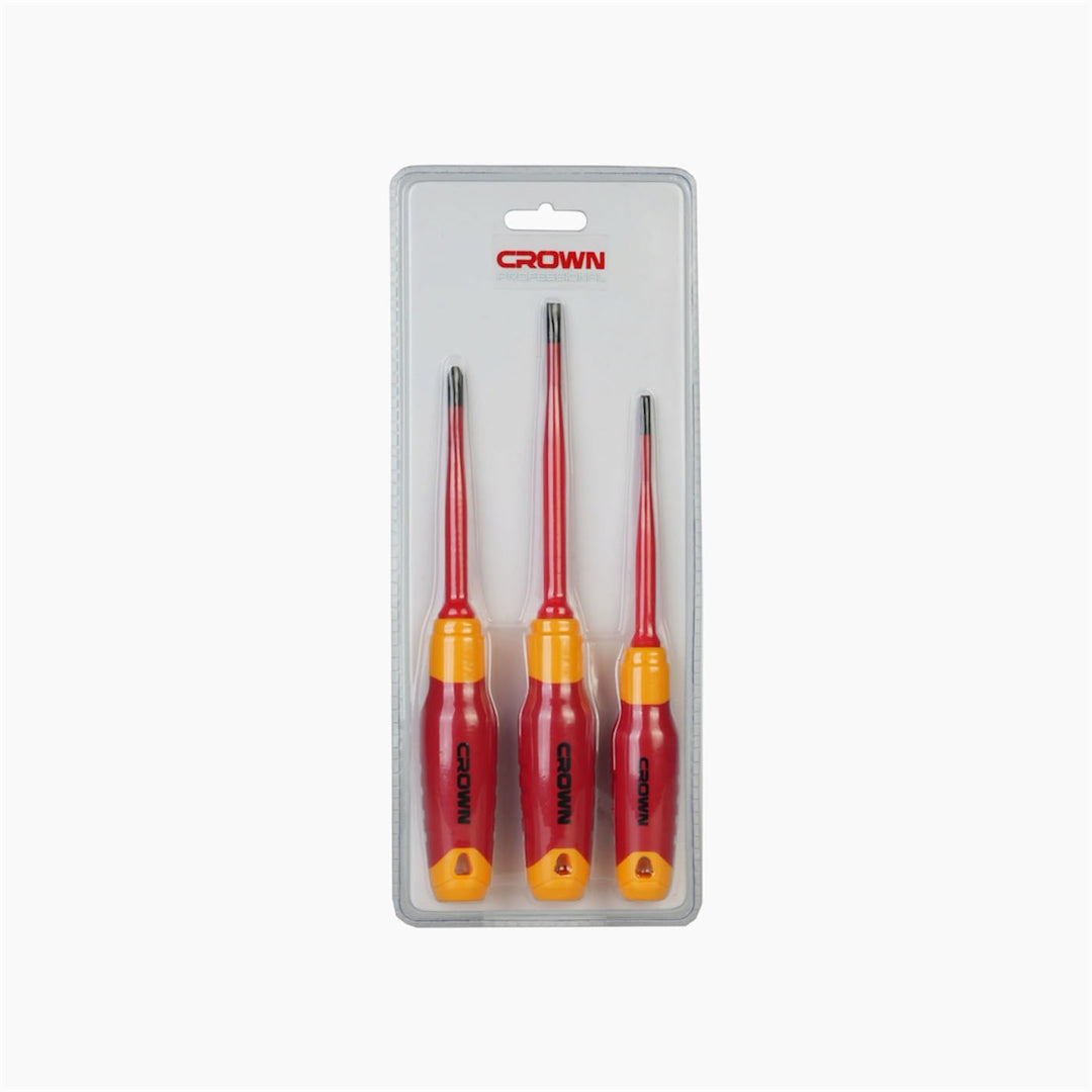 Crown 3-Piece Insulated Screwdriver Set