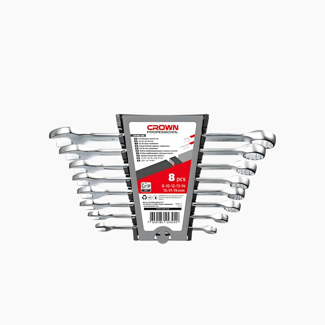 Crown 8-Piece Combination Spanner Set