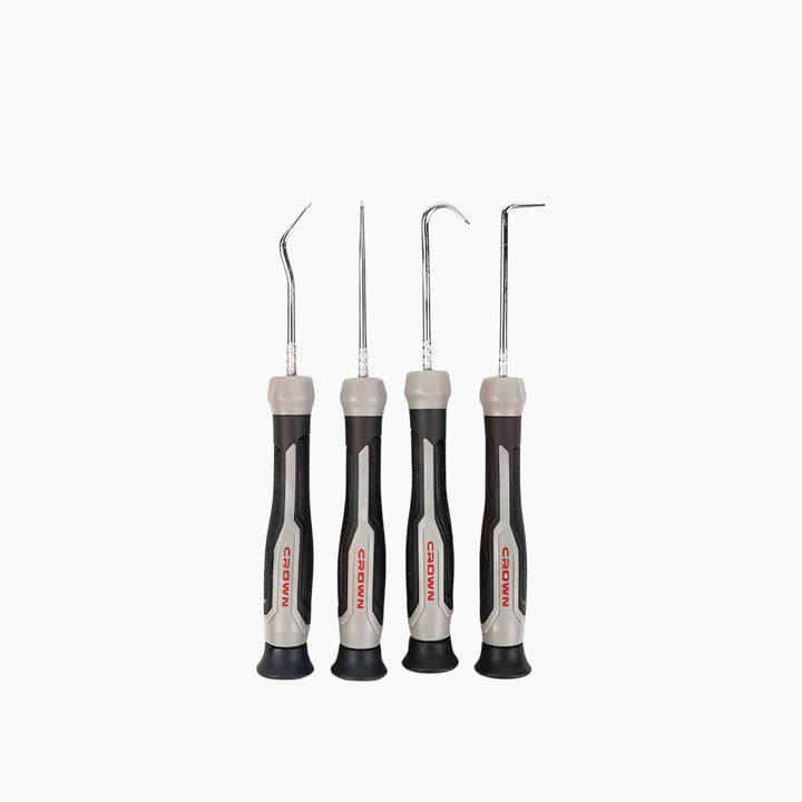 Crown 4-Piece Precision Pick &amp; Hook Set