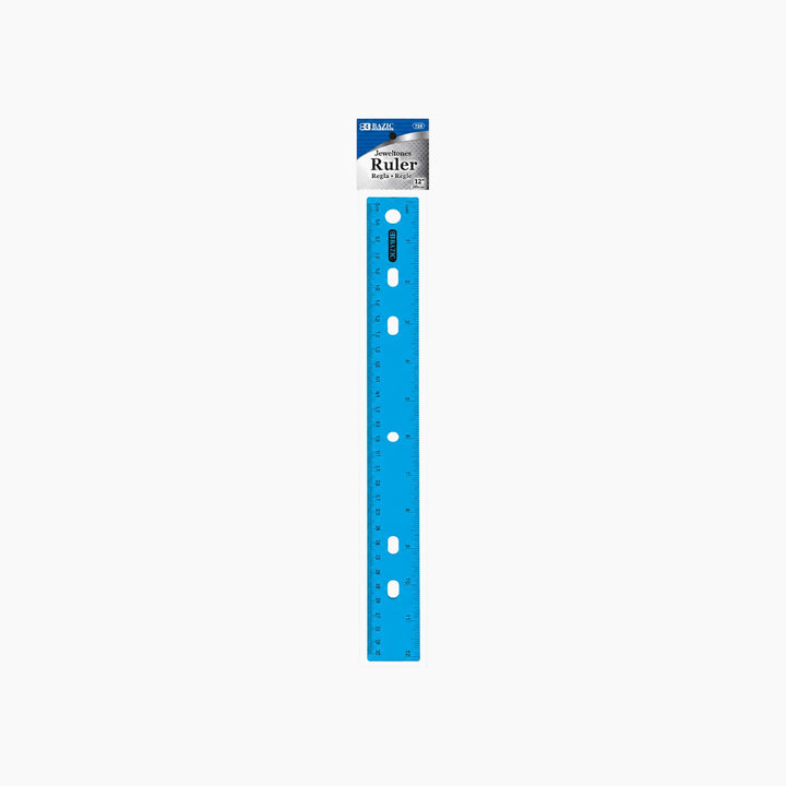 Bazic 12" Jeweltones Color Ruler - 30cm