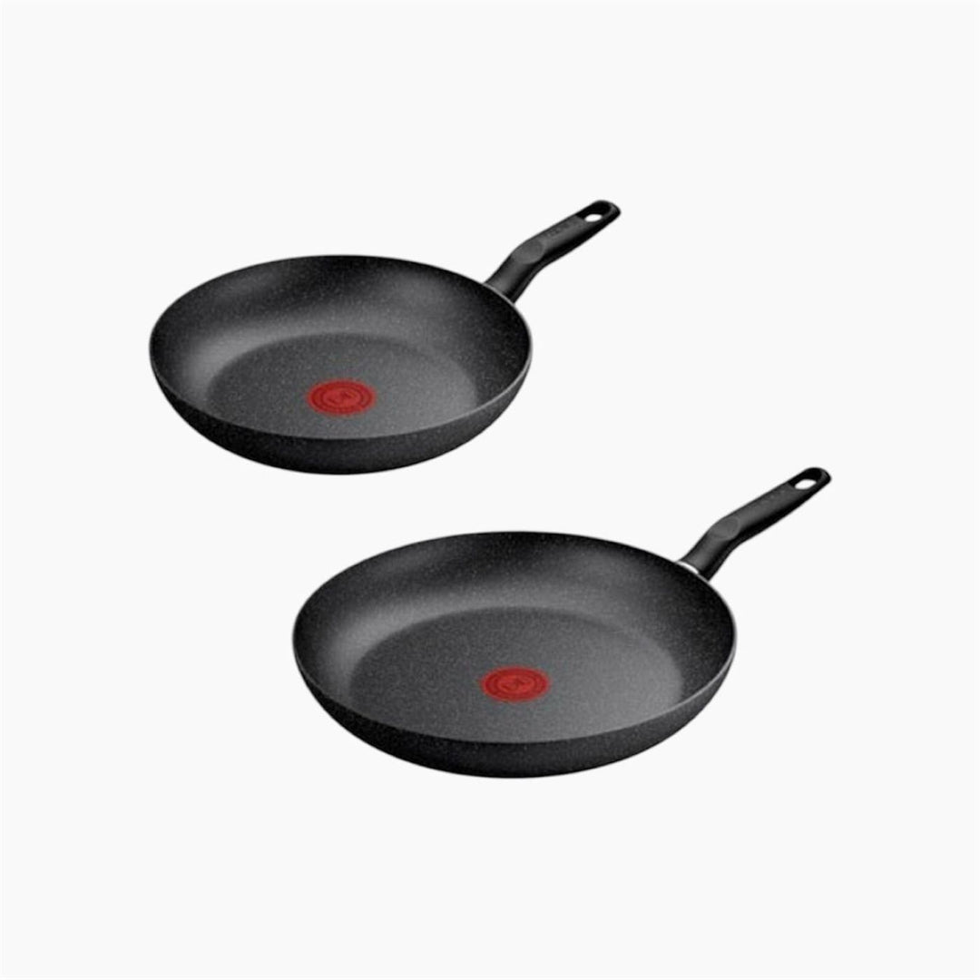 Tefal EStainless Steelential Dark Frypan Set 24 cm-28 cm