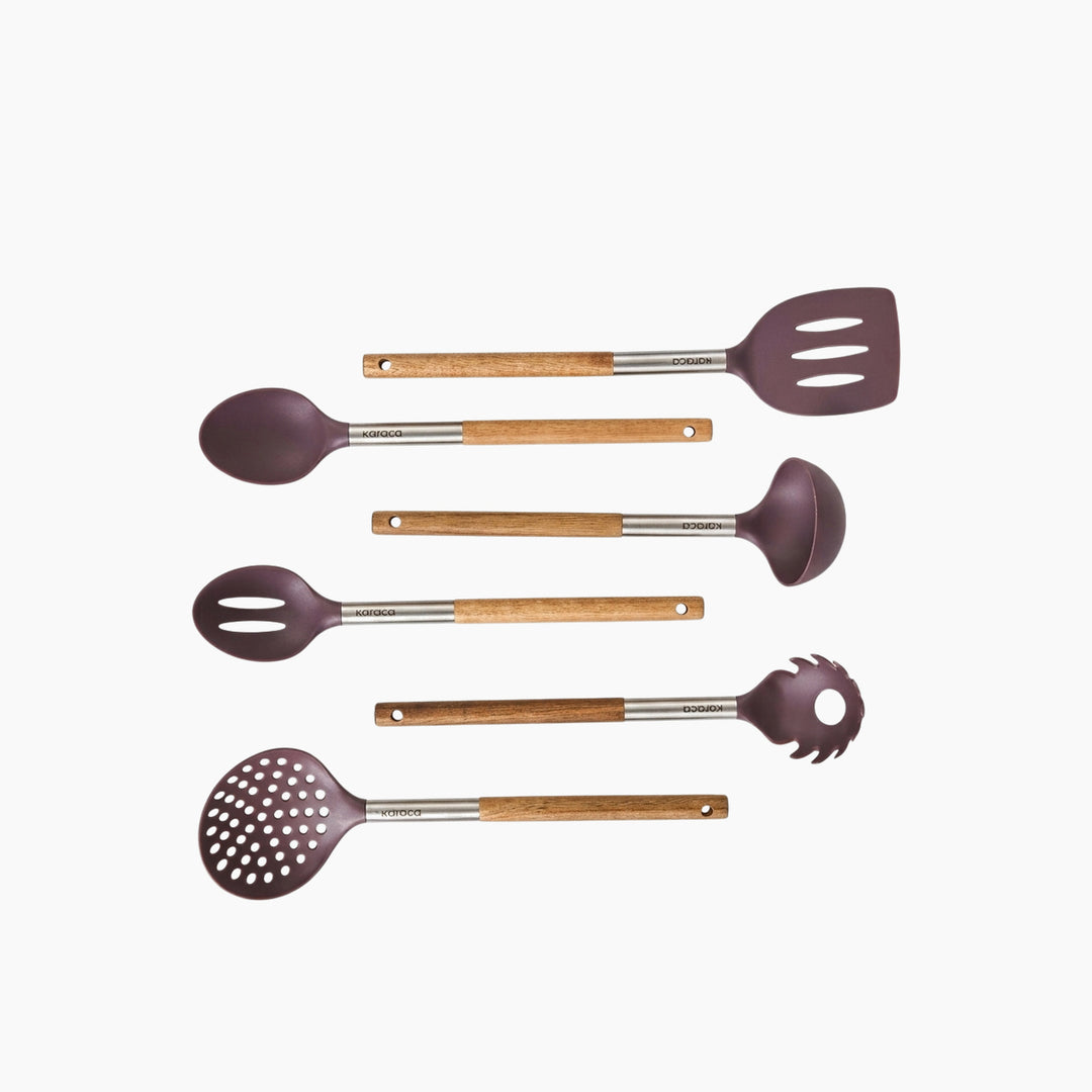 Karaca Celestia 6-Piece Acacia Set - Black
