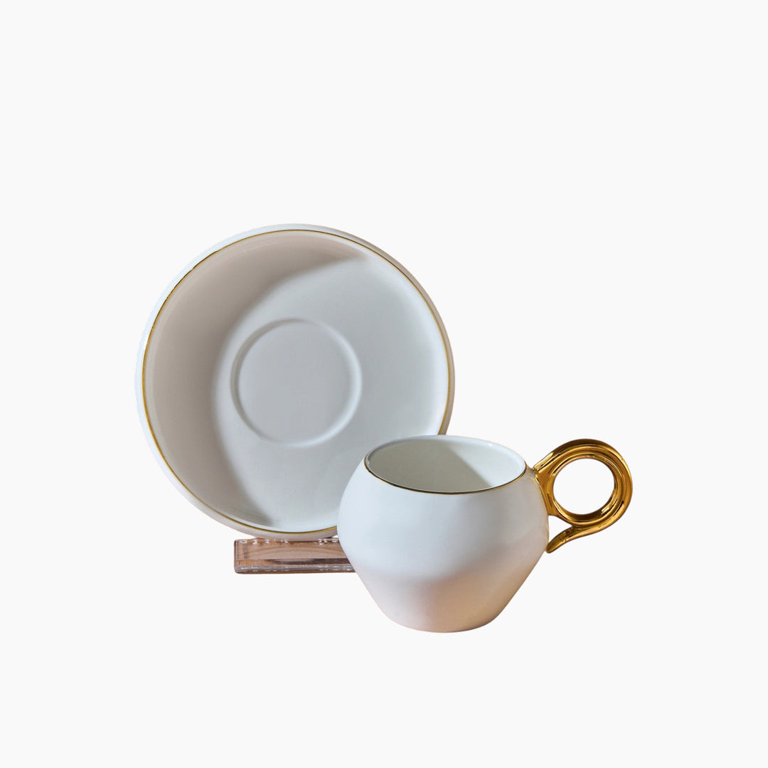 Karaca Venus Gold 2-Person Coffee Cup Set 135 ml