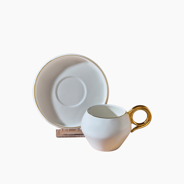 Karaca Venus Gold 2-Person Coffee Cup Set 135 ml