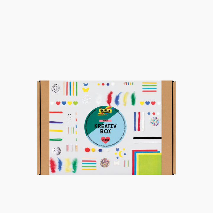 Folia Creative Box – Mixed Craft Supplies, Over 1,300 Pieces