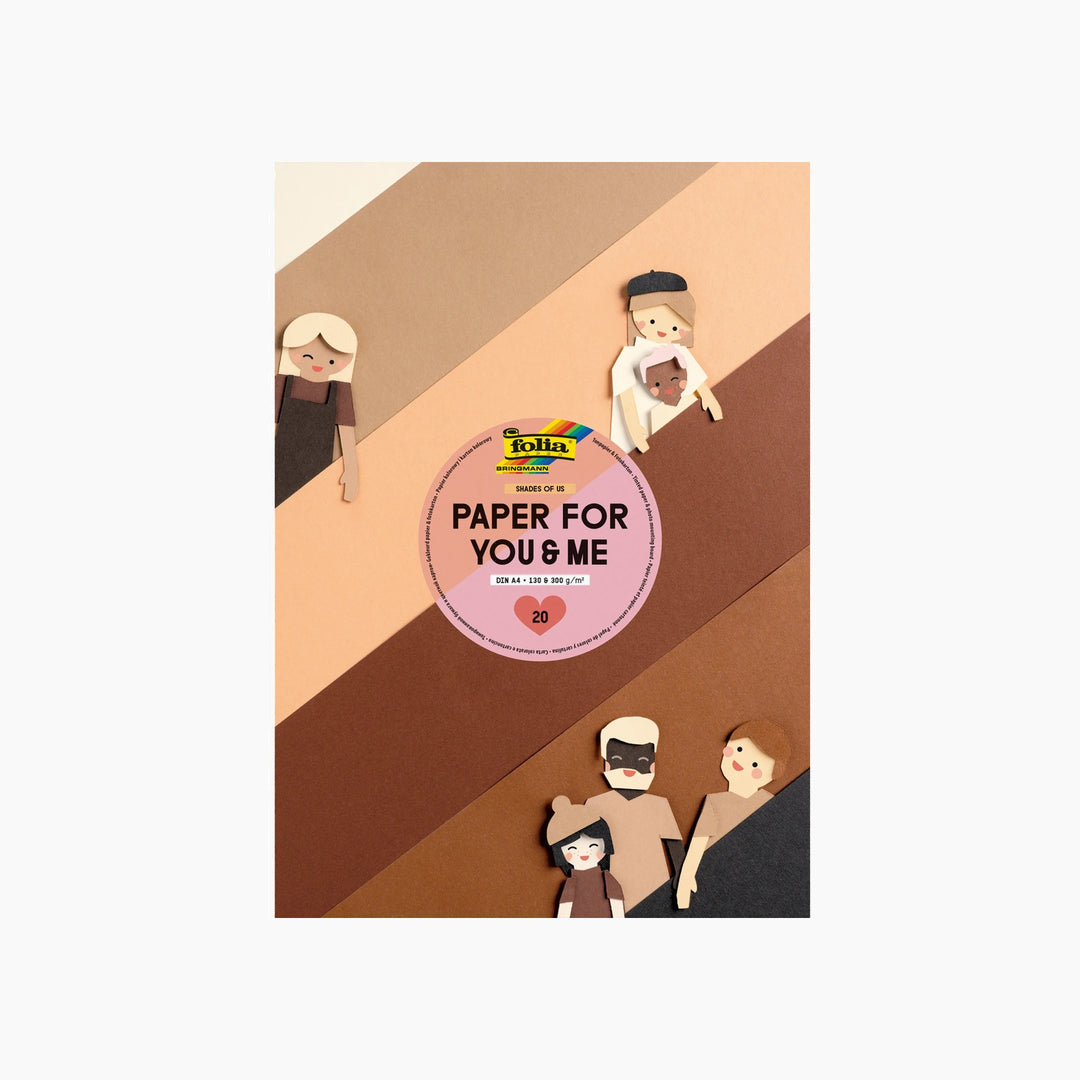 Folia Shades of Us Paper Pad – Tinted Paper &amp; Cardboard, 20 Sheets