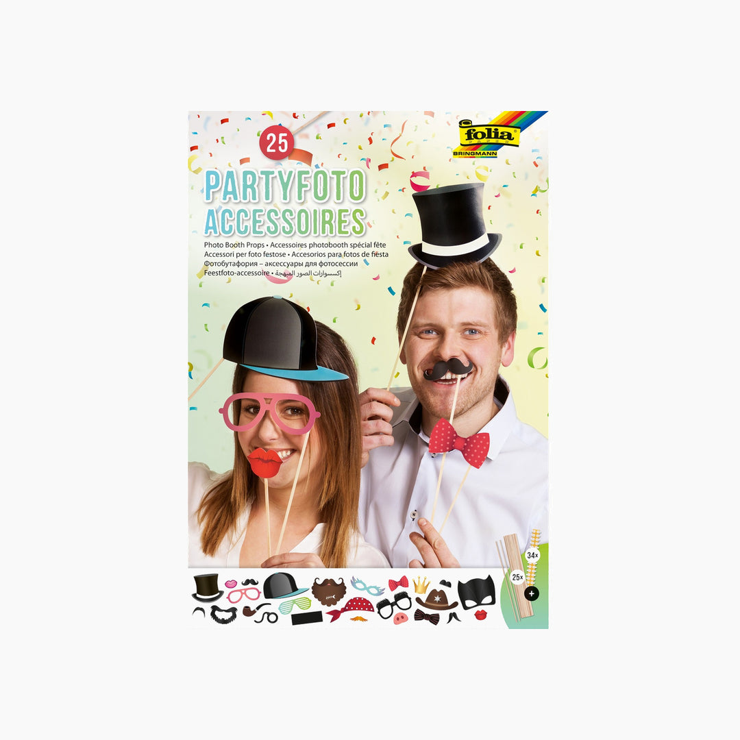 Folia Photo Booth Props – 84 Pieces