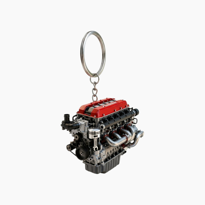 Calevora Car Engine Acrylic Keychain