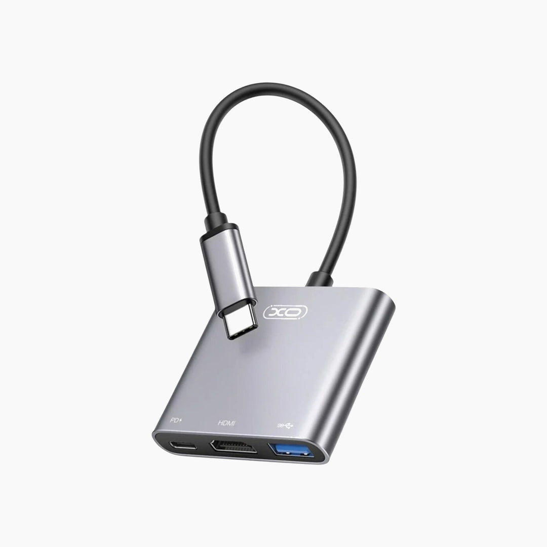 XO HUB011 3-in-1 Docking Station - HDMI + USB + PD