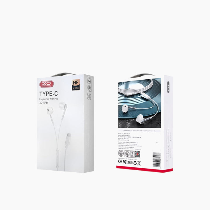 XO Hi-Fi Type-C Earphone EP66-WHI