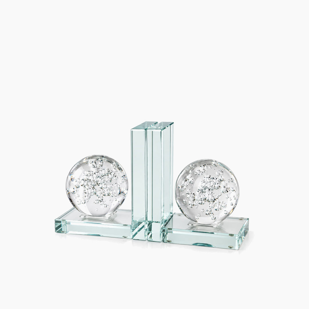 Transparent Crystal Bookends