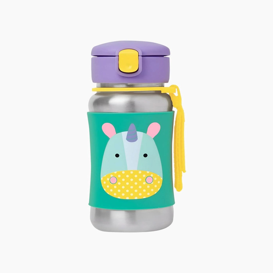 Skip Hop Zoo Stainless Steel Straw Bottle