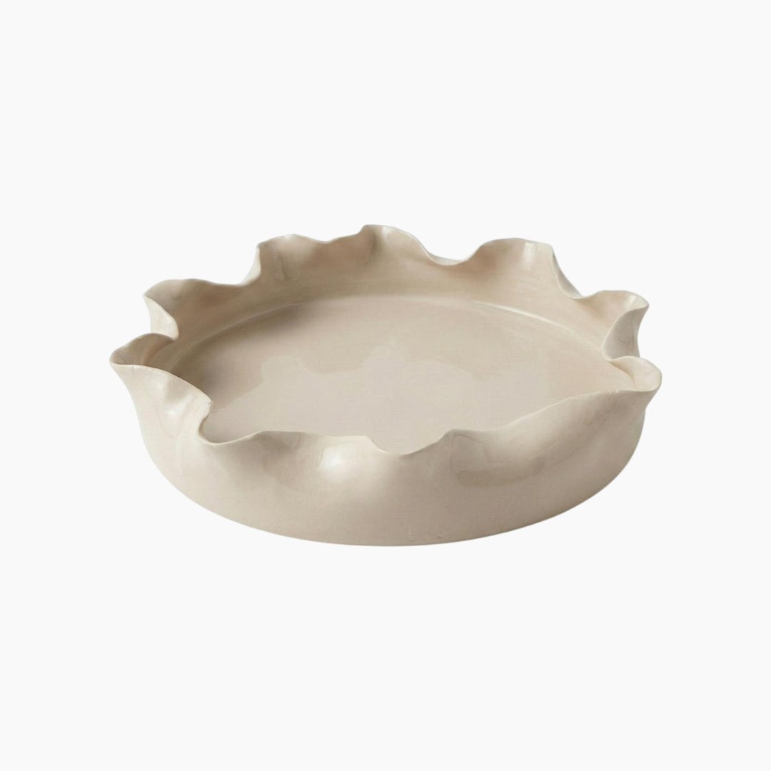 Leap of Clay Dancing Plate Wide Serving Platter