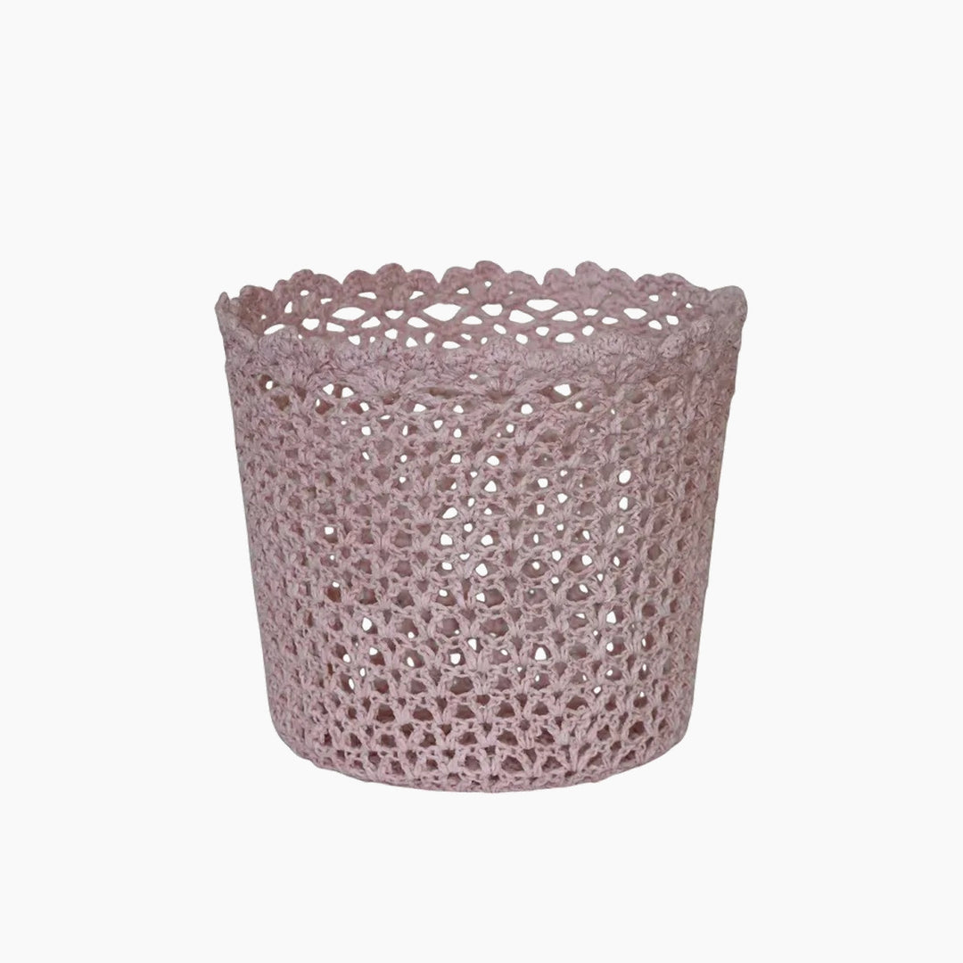 Nova Home "Cove" Cotton Crochet Basket