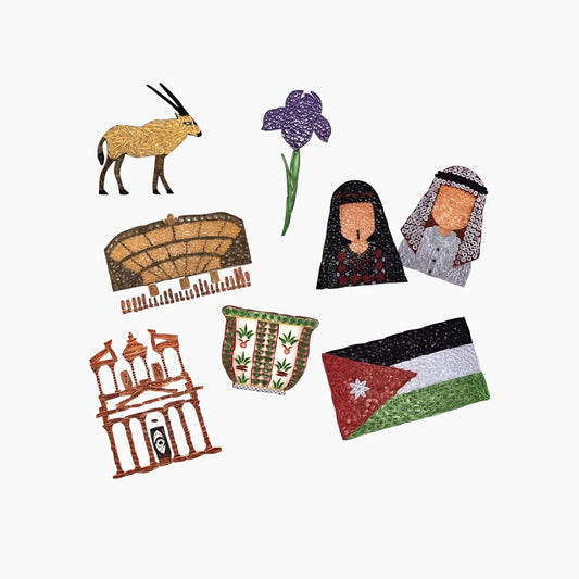 مجموعة اللف "الفن من أجل الأردن" من ورقامي