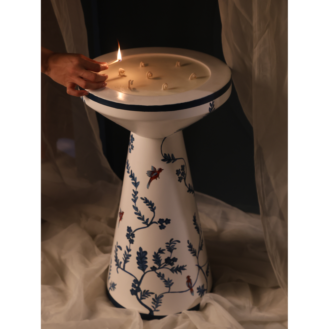 The Candle Factory White Candle Table