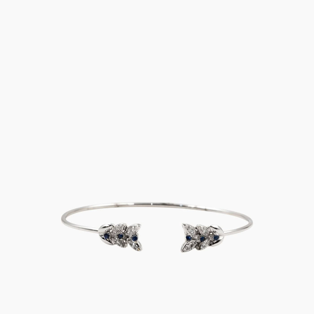 Nadine Shami White Gold Bangle