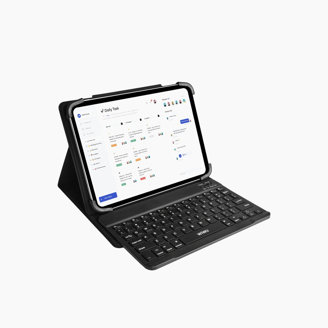 Unid  WiWU Bluetooth Keyboard Case Universal Leather Case Stand