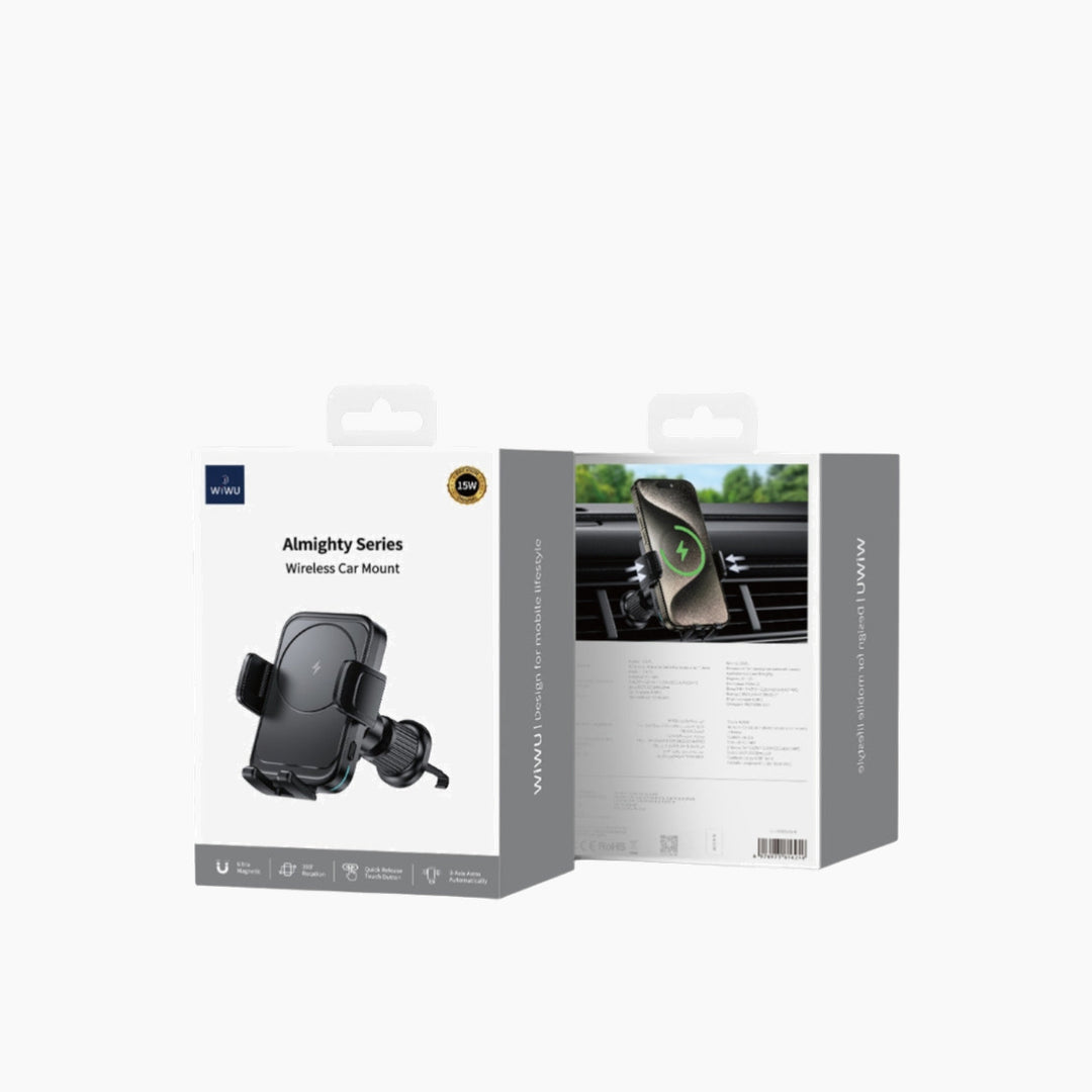 WiWU CH-321 wireless car charger with magnetic mount