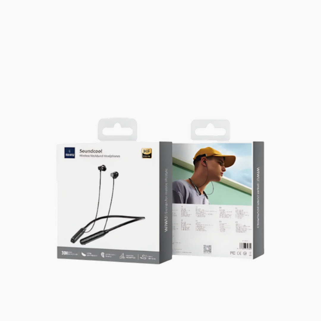 WiWU GB01 Soundcool wireless neckband headphones with 20 hours working time