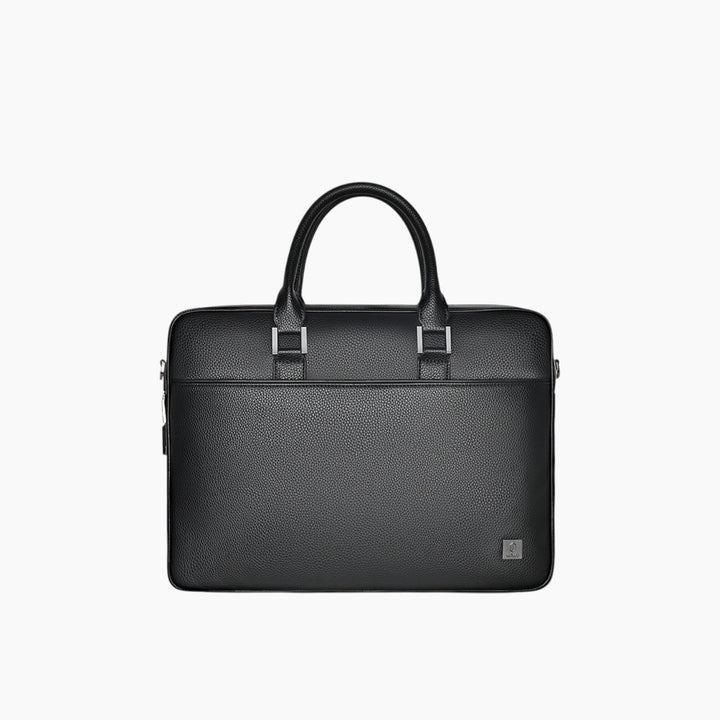 WiWU 16-inch laptop bag with fingerprint lock and lychee pattern PU leather