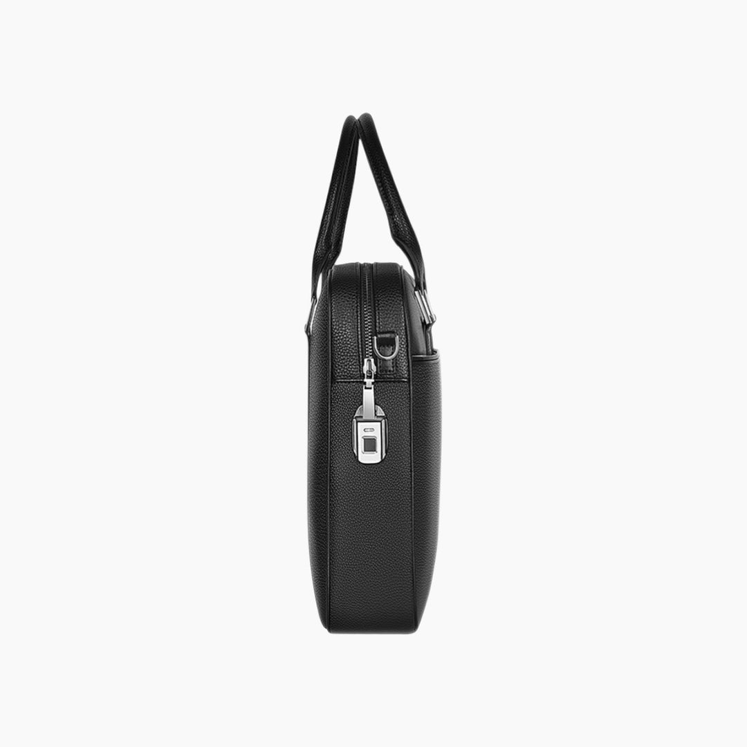 WiWU 16-inch leather laptop bag with fingerprint lock
