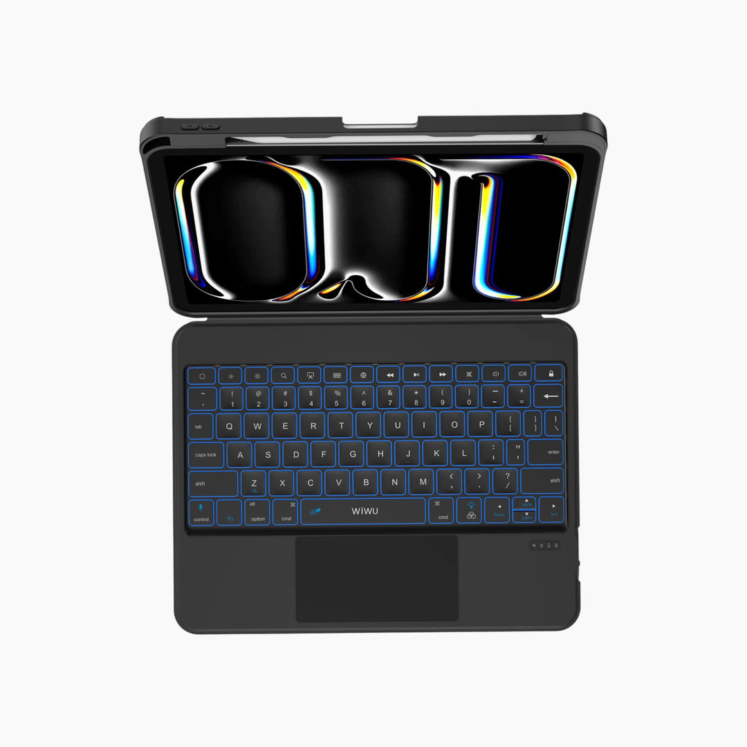 WiWU MK-007 Combo Pro 360° rotating detachable keyboard for iPad Air 13 inch with Arabic and English layouts