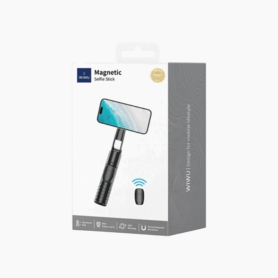 WiWU Magnetic Selfie Stick with wireless Bluetooth and aluminum alloy stick