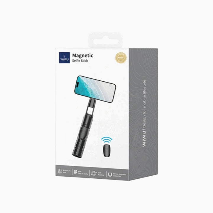 WiWU Magnetic Selfie Stick with wireless Bluetooth and aluminum alloy stick