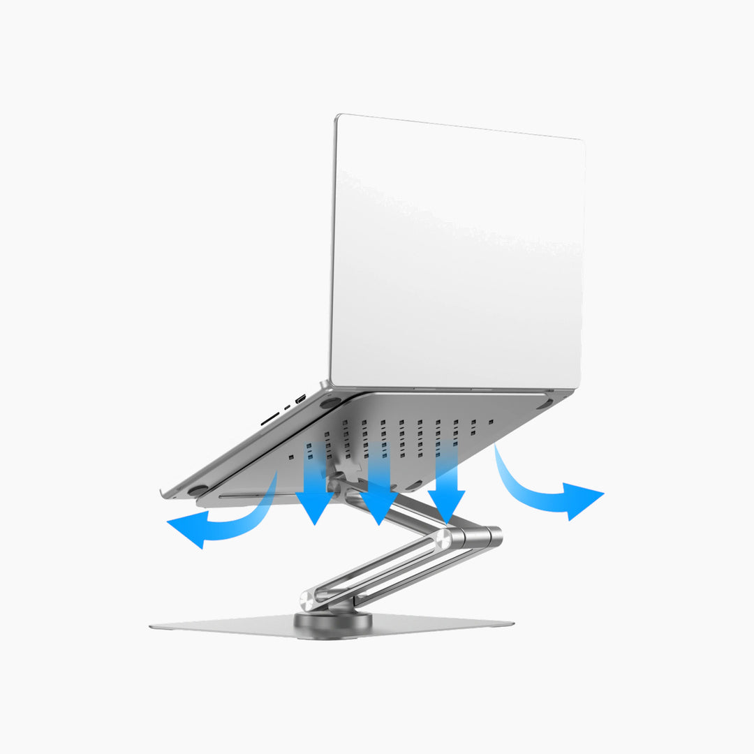 WiWU S801 rotative foldable laptop stand made of aluminum alloy and metal
