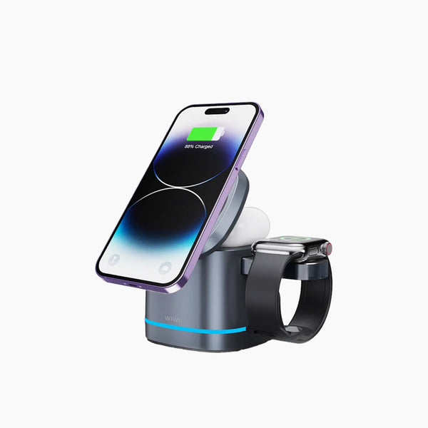Wiwu W024 3 In 1 Wireless Charger