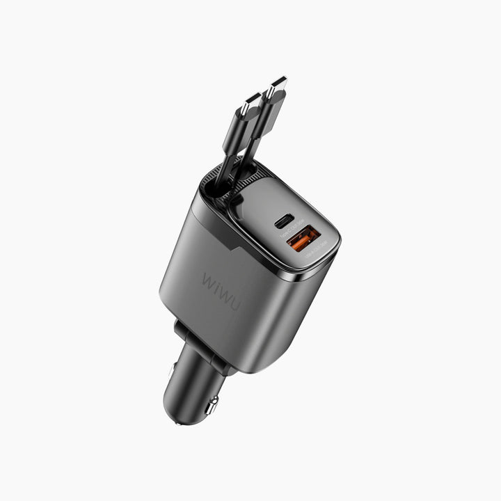 WiWU WI-CC034 Helix Pro GaN Multi-Port Fast Car Charger (111W)