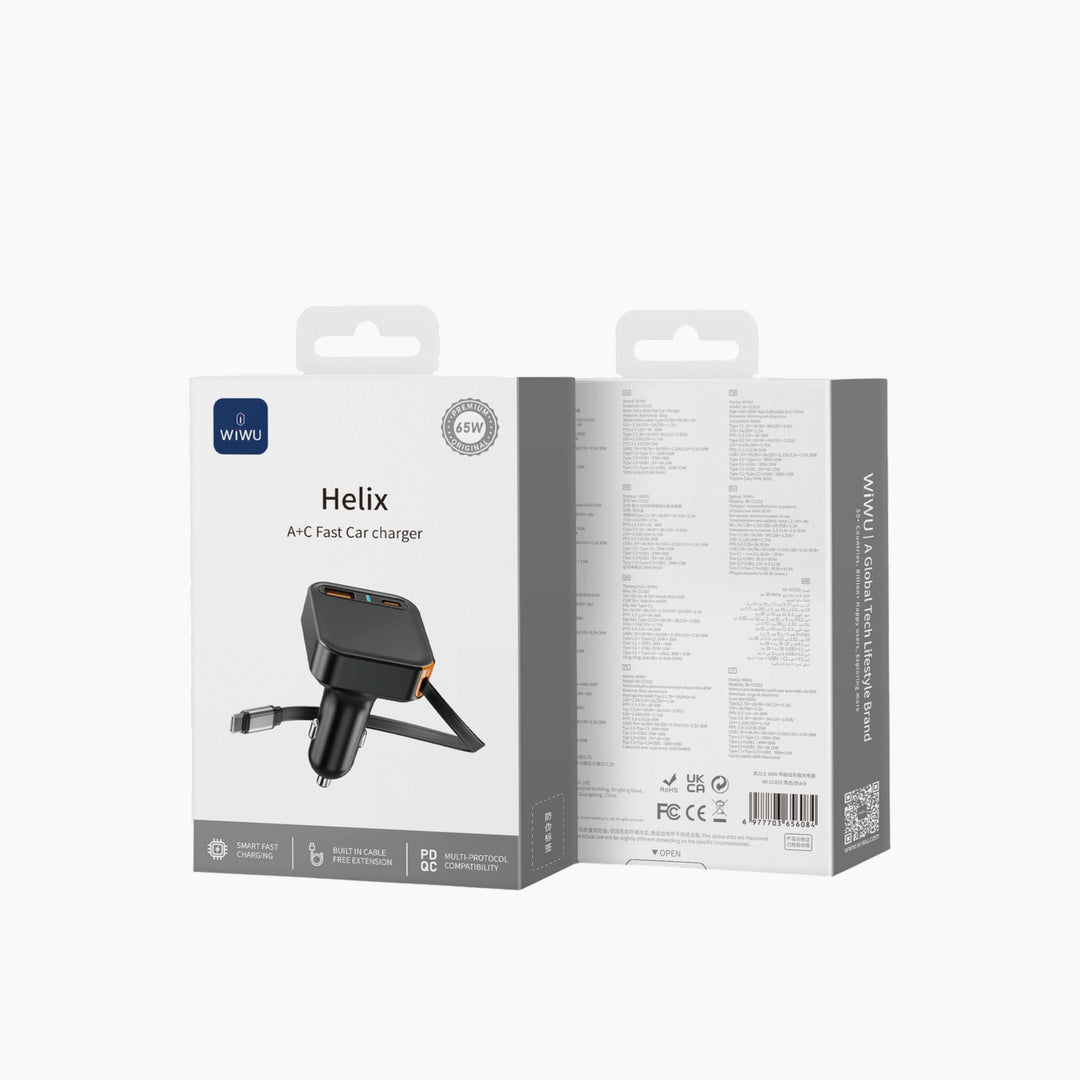 WiWU Wi-CC033 Helix A+C Fast Car Charger (65W)