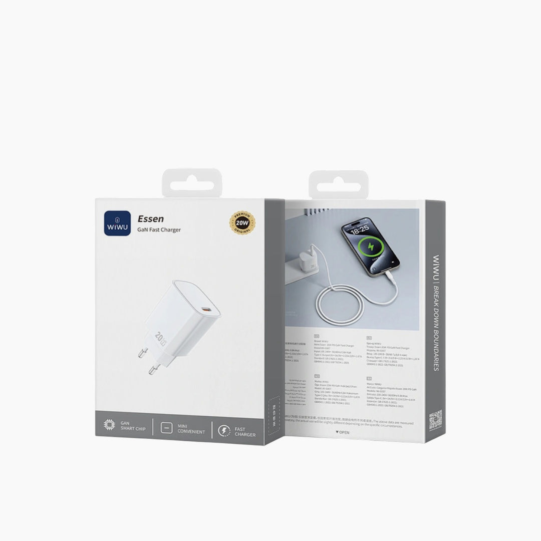 WiWU Wi-G007 Essen GaN fast charger with single USB-C port