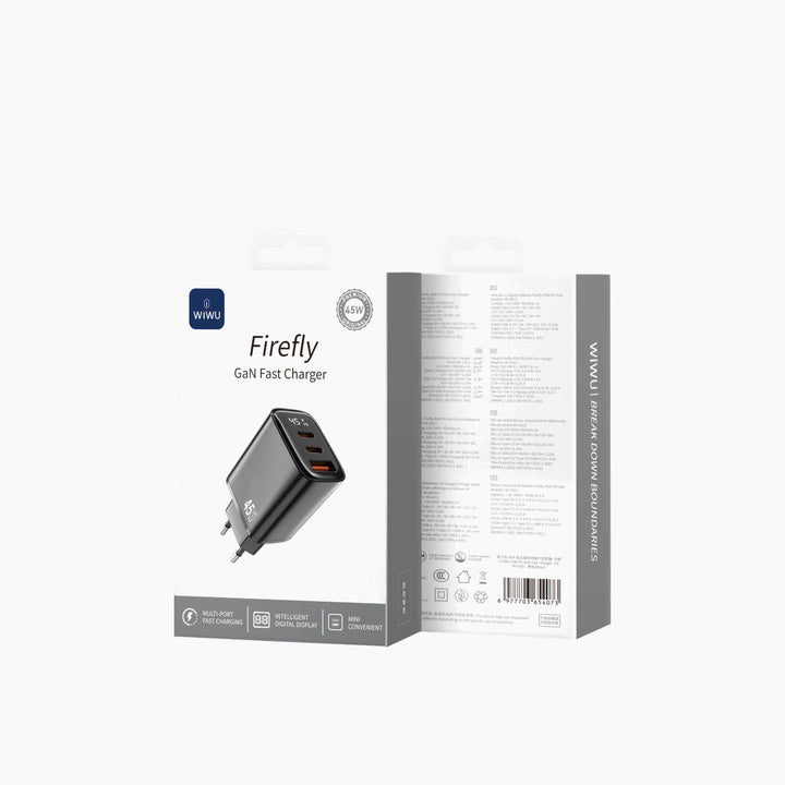 WiWU Wi-G011 Firefly PD GaN fast charger adapter with 45W output