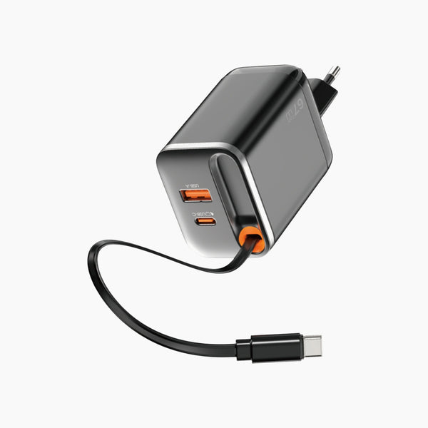 Wiwu Wi-G020 Helix Gan Fast Charger Compact Dual-Port (67W)