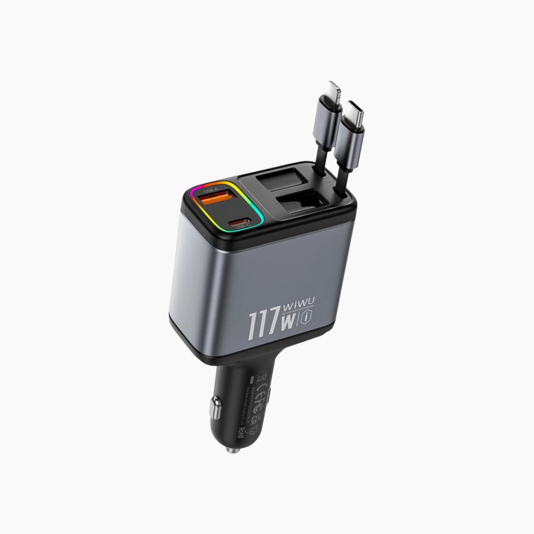 WiWU Wi-QC027 Exeed QC+PD Fast Car Charger (117W)