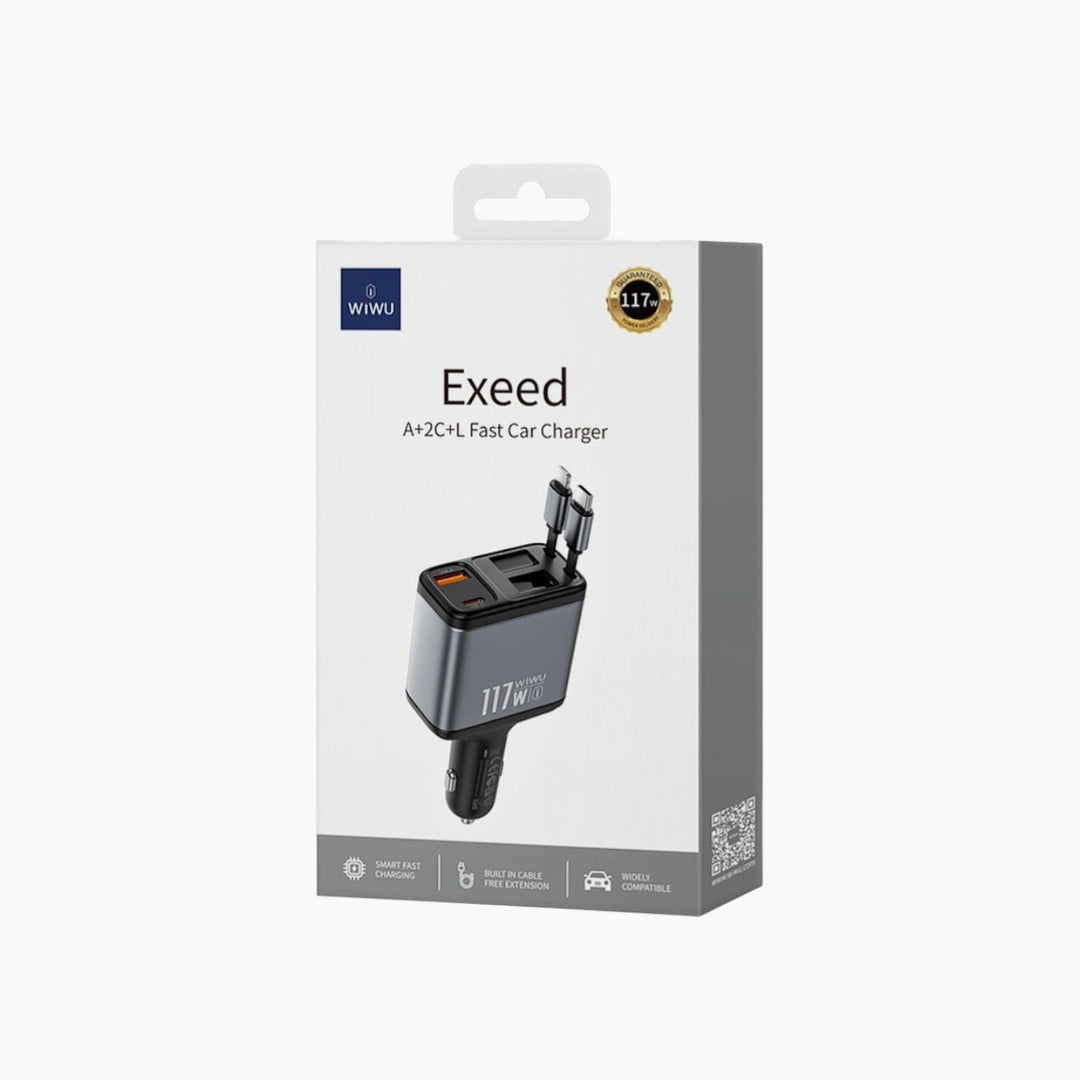 WiWU Wi-QC027 Exeed QC+PD Fast Car Charger (117W)