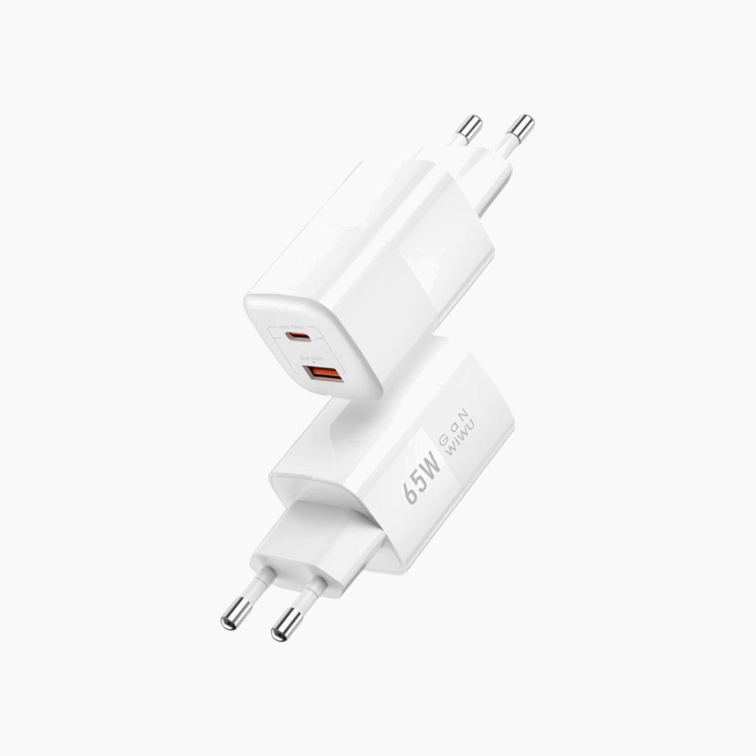 WiWU 65W EU Plug PD+QC wall charger