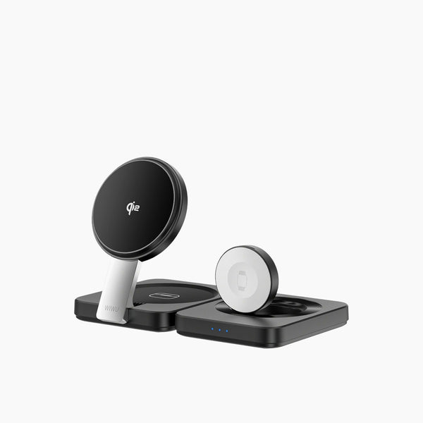 Wiwu Wi-W028 3 In 1 Folding Wireless Charger