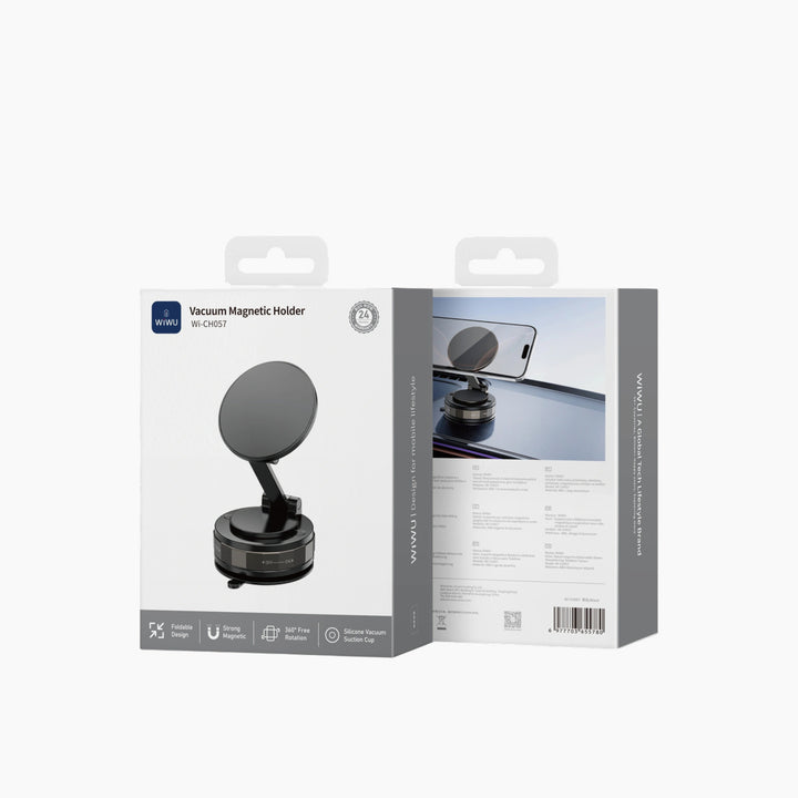 WiWU Wi‑CH057 Vacuum Suction Foldable Magnetic Car Phone Holder