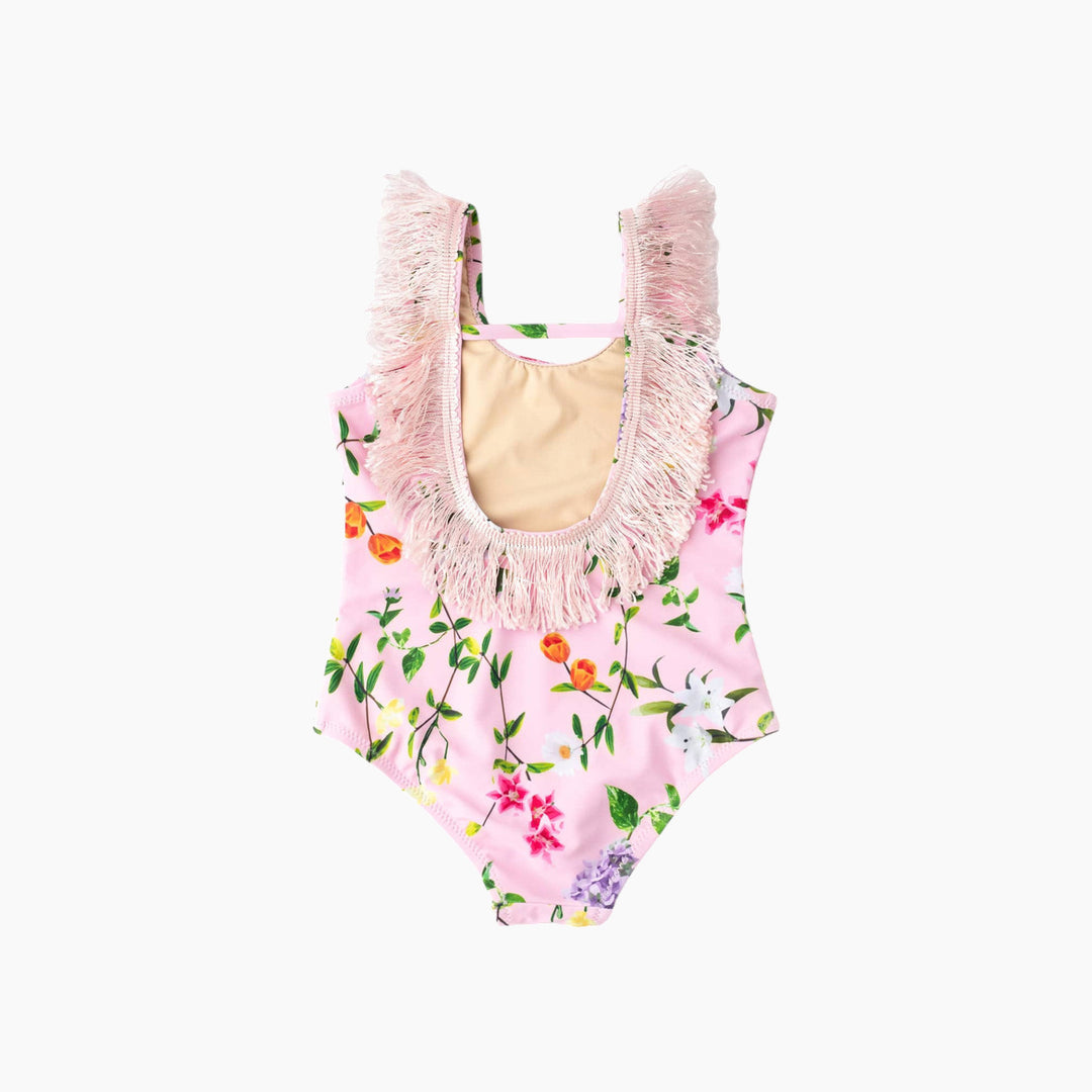 Shade Critters Wildflowers Fringe Back Swimsuit - HUNA